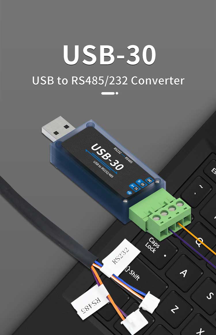 Serial USB-30 to RS232/RS485 Adapter