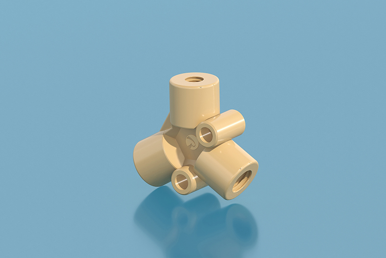 PEEK Female Thread Y Adapter